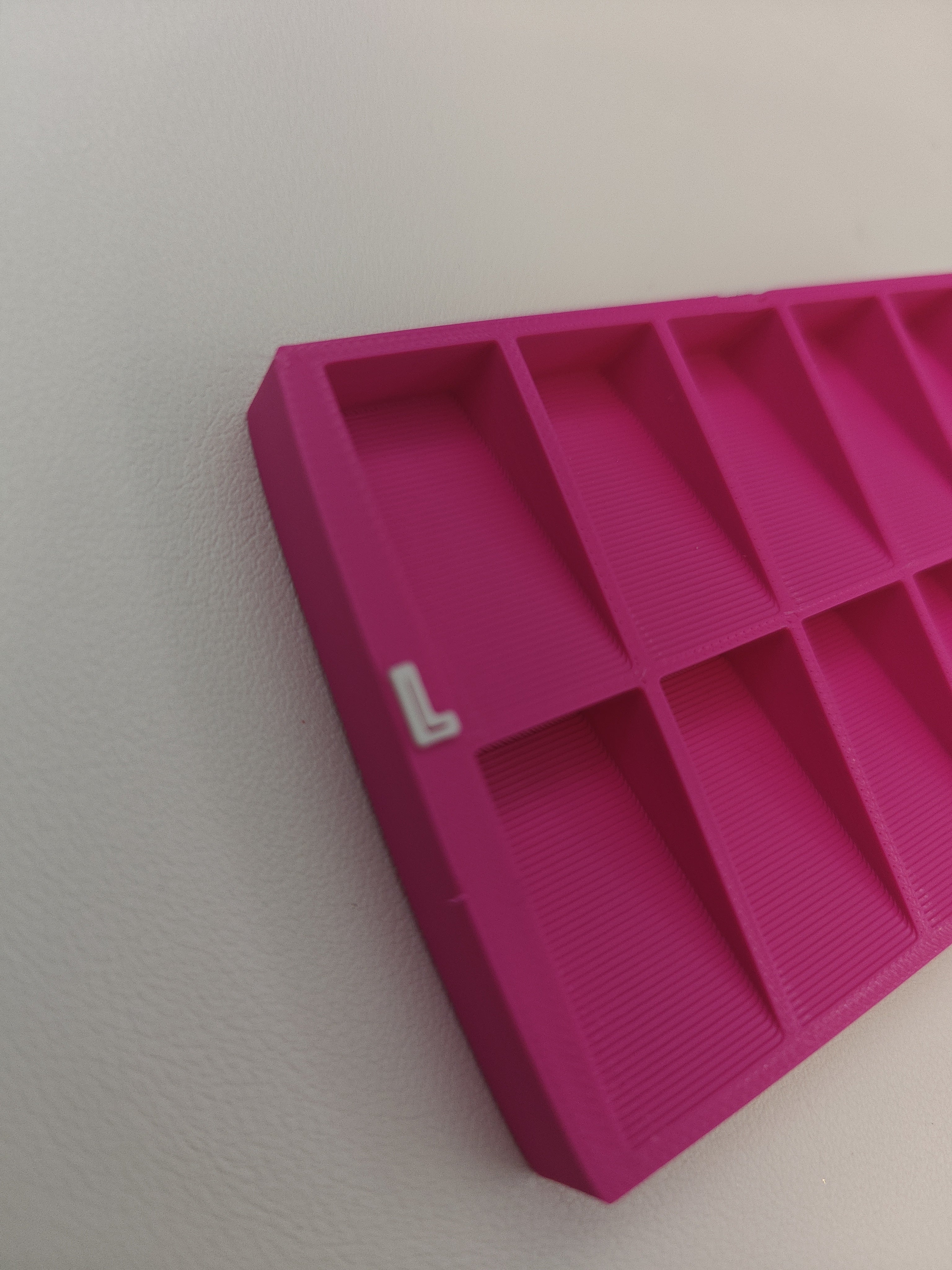 Pink Nail Tip Caddy Prep Tray